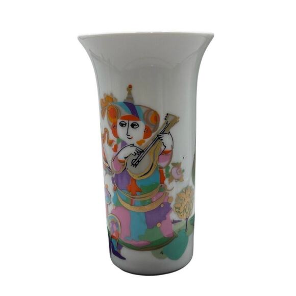 Vintage Rosenthal Bjorn Wiinblad
Musicians Small Arabian Nights Trumpet Vase - Picture 1 of 16